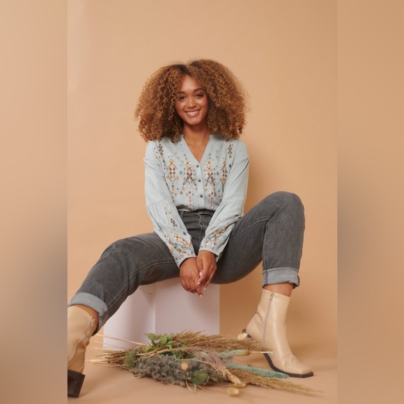 CREAM CRFILLIPA LONG SLEEVED BLOUSE Size 44 (XL) - Picture 5 of 15